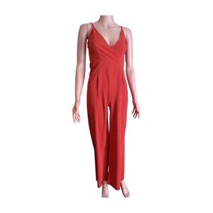 Burnt Orange Tie-Back Jumpsuit | Boutique Style